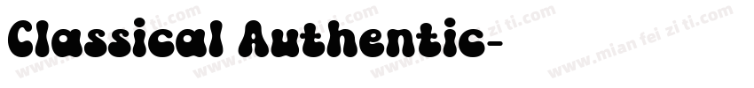 Classical Authentic字体转换